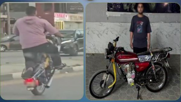 القبض على طالب أدى حركات استعراضية بدراجته النارية في الفيوم