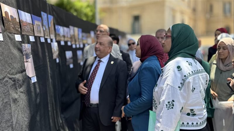 جامعة القاهرة تفتتح معرض التصوير الفوتوغرافي الوثائقي “هنا الجيزة” بمشاركة 100 طالب
