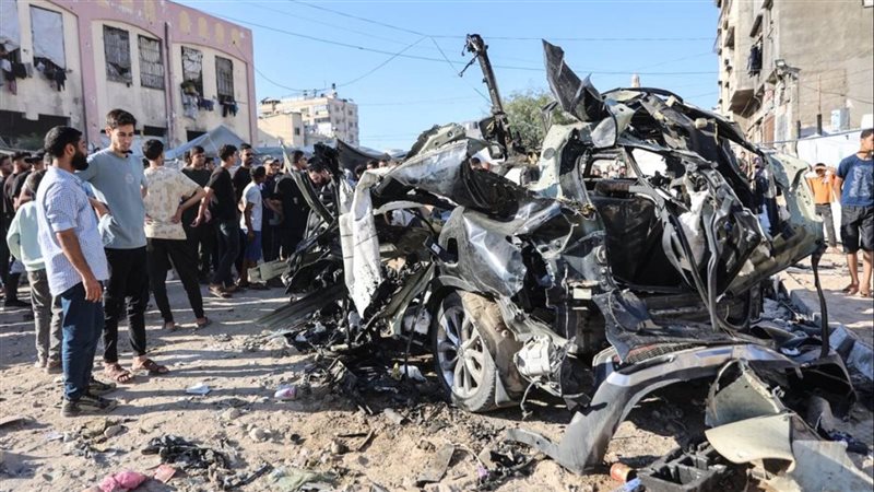استشهاد فلسطيني وإصابة آخرين في قصف مسيرة إسرائيلية بخان يونس
