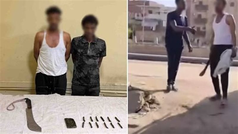 مشاجرة وتهديد بسلاح أبيض في أسوان، الأمن يضبط المتهمين وبحوزتهما مواد مخدرة