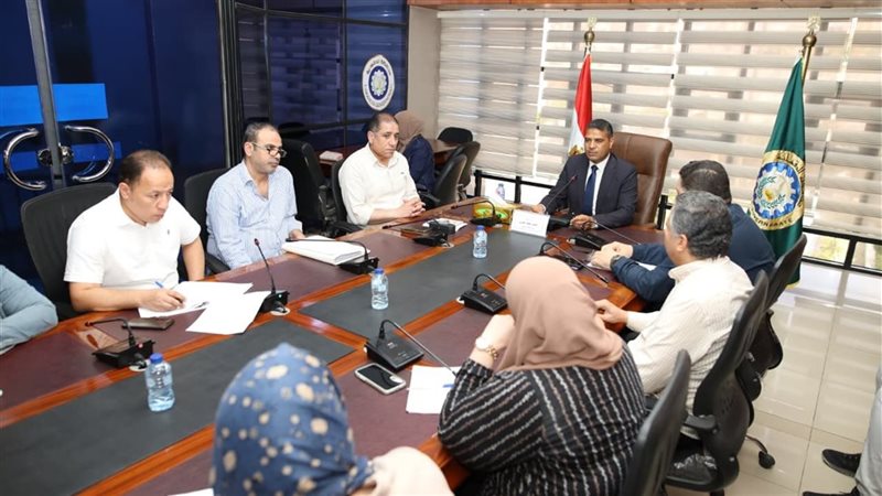 الدقهلية تبحث رفع كفاءة الصرف الصحي بالمنطقة الصناعية بجمصة