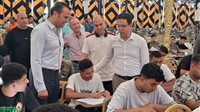 رئيس جامعة بنها يتفقد امتحانات كلية علوم الرياضة ويؤكد استمرار المتابعة الميدانية