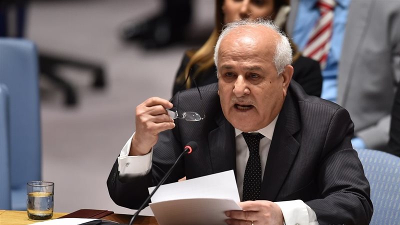 مندوب فلسطين بمجلس الأمن: السياسات الإسرائيلية تهدف إلى التهجير وهدم المنازل