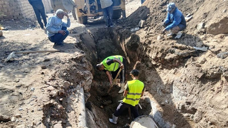 إصلاح كسر الخط الرئيسي للمياه بالعاشر من رمضان وعودة الخدمة خلال ساعتين