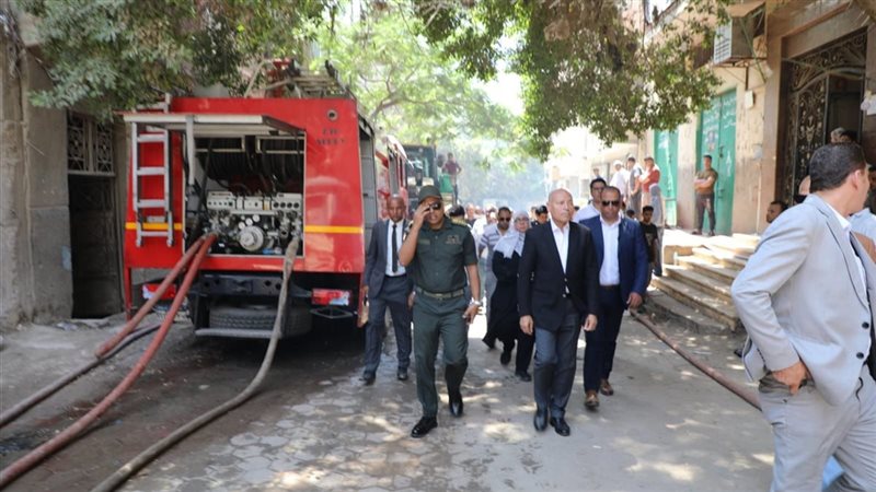 وفاة ضابط وأمين شرطة بسبب الحريق، النيابة تأمر بضبط ملاك ورشة النجارة بمنشأة ناصر