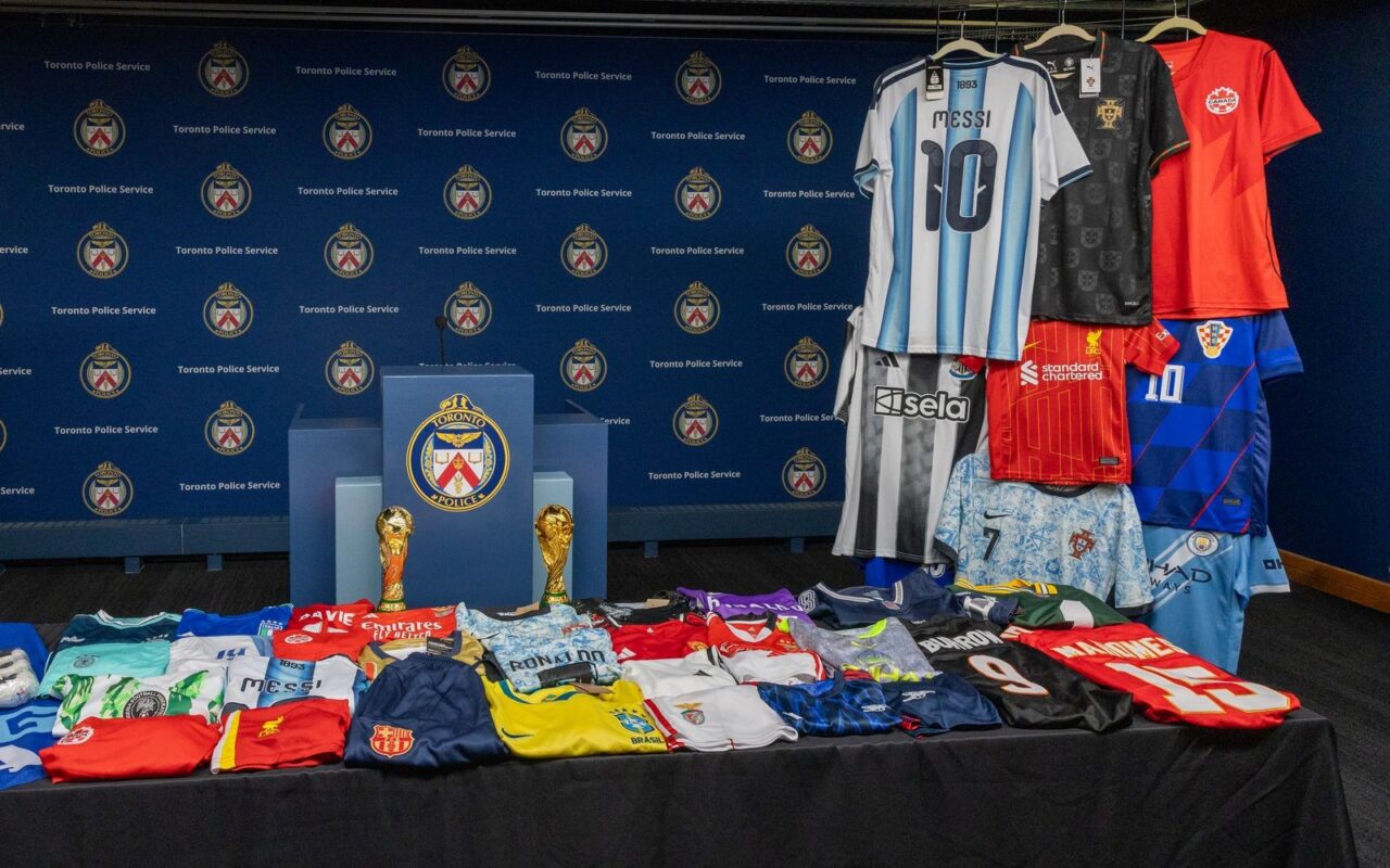 Toronto police seize thousands of counterfeit soccer jerseys in Canada’s largest bust