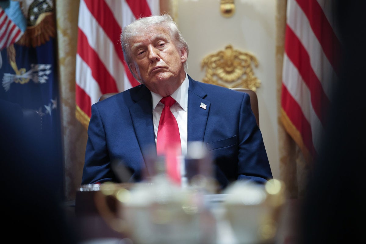 Trump uses the exact same post for the third time to rip Democrats over Iran war