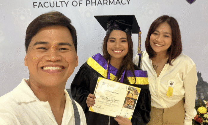 Ogie Diaz proud dad as daughter Godhie graduates cum laude from UST