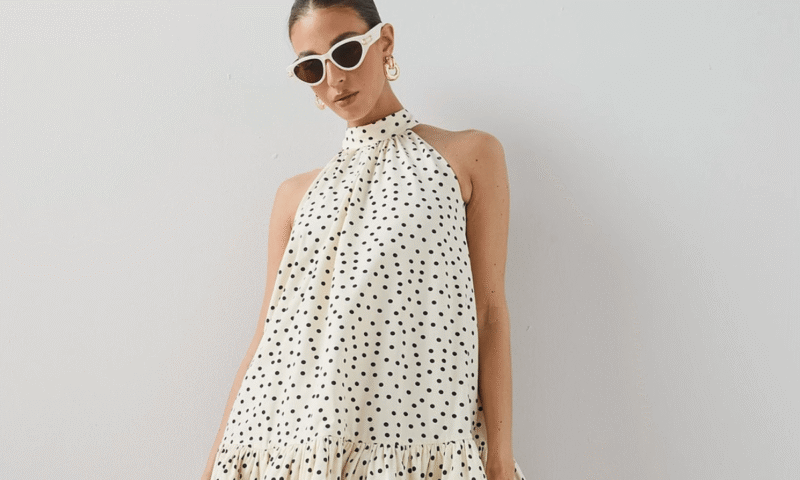This polka dot mini dress from Very is set for summer occasion season – now 25% off (aff)
