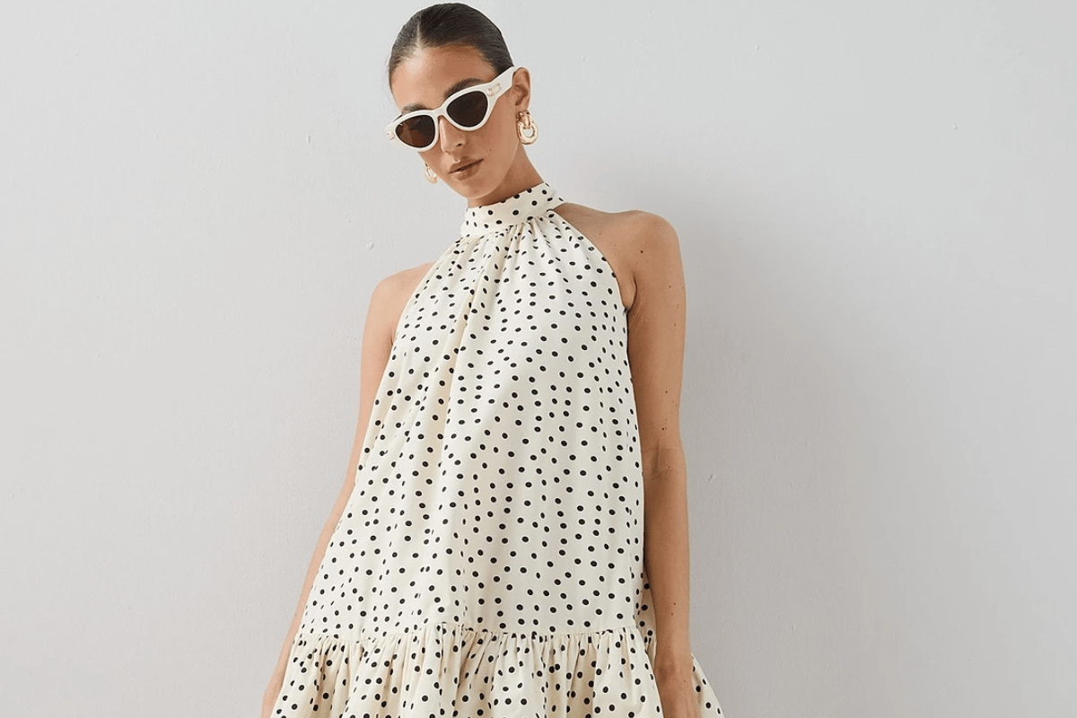 This polka dot mini dress from Very is set for summer occasion season – now 25% off (aff)