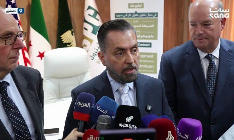سوريا تستهدف زيادة إنتاجها من الغاز بـ 5 ملايين متر مكعب يوميا