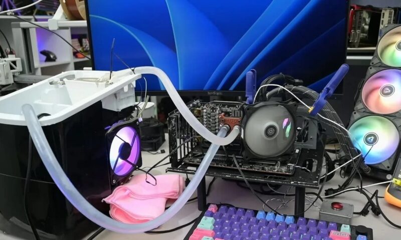 مغامرة تقنية غريبة.. ماكينة صنع الثلج تنجح في تبريد بطاقة RTX 3060 أثناء الألعاب