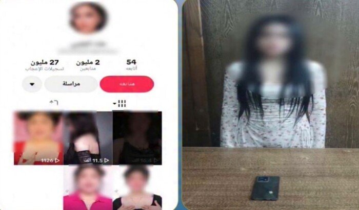 القبض على صانعة محتوى بتهمة نشر فيديوهات خادشة للحياء
