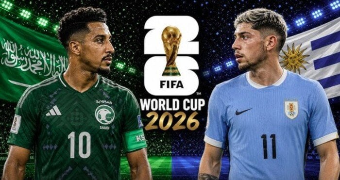موعد مباراة السعودية وأوروجواي والقنوات الناقلة في كأس العالم 2026