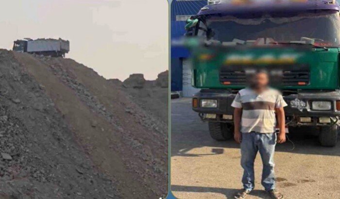 ضبط سائق نقل بتهمة إلقاء الأتربة والحجارة من أعلى هضبة المقطم