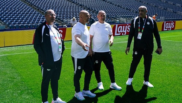 منتخب مصر يتفقد ملعب مباراة بلجيكا قبل انطلاق مشواره في كأس العالم 2026