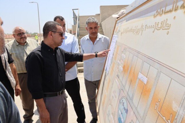 محافظ المنوفية يتفقد مشروع محطة معالجة كفر داود- الخطاطبة