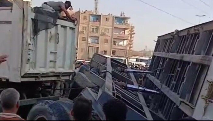 عاجل | القبض على سائق الشاحنة «التريلا» المتسبب في حادث الدائري بالوراق