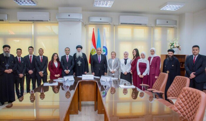 رئيس جامعة طنطا ونيافة الأنبا بولا يشهدان إطلاق تطبيق «الفلك» لدعم أبطال متلازمة داون