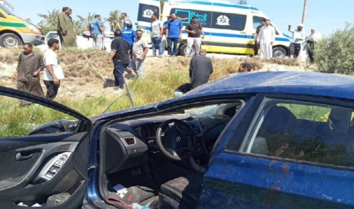 إصابة 14 شخصًا في حادث تصادم بطريق الإسكندرية الصحراوي