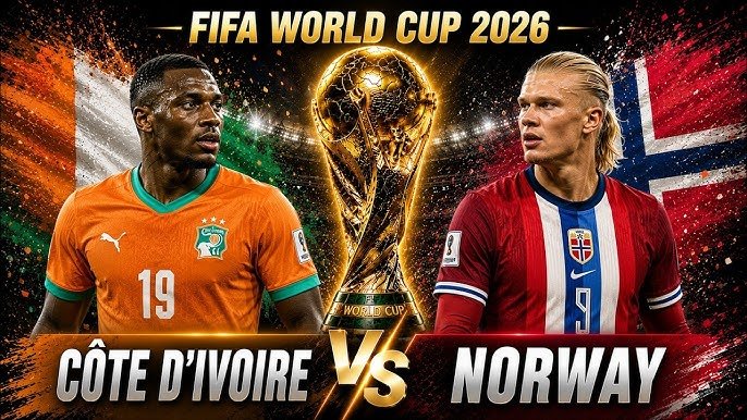 موعد مباراة النرويج وكوت ديفوار والقنوات الناقلة في كأس العالم 2026