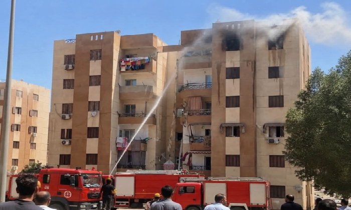 إنقاذ أم وطفلتيها من النيران.. السيطرة على حريق شقة بالحي الإماراتي في بورسعيد