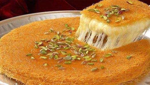 طريقة تحضير الكنافة بالكريم كراميل في المنزل