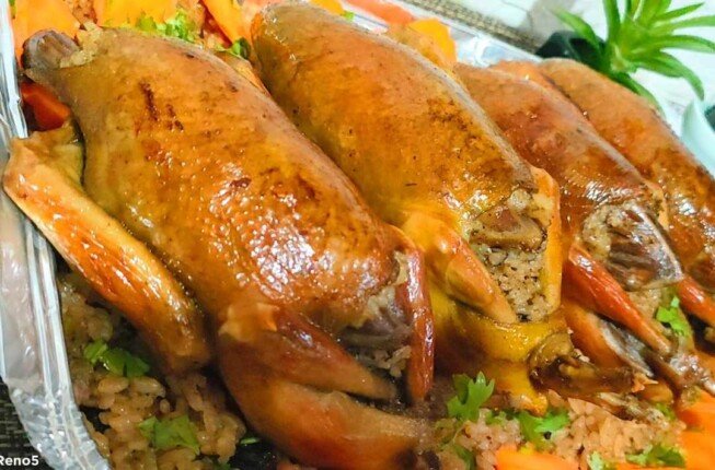 بخطوات بسيطة.. طريقة عمل الحمام المحشي بالأرز أو الفريك