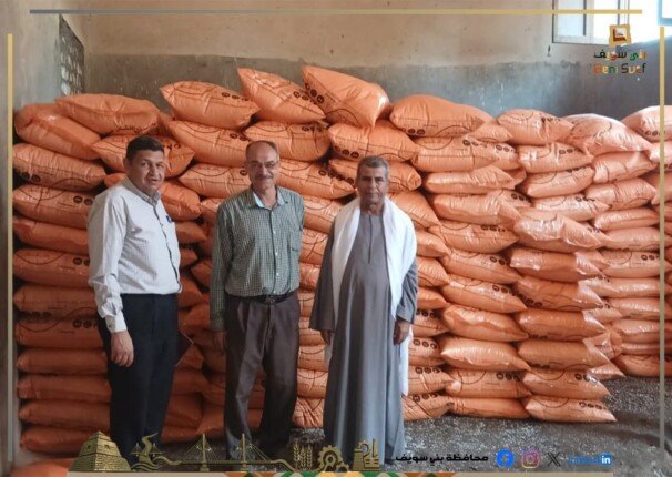 بني سويف توزع 110 أطنان أسمدة على المزارعين وتكثف الرقابة على الخدمات