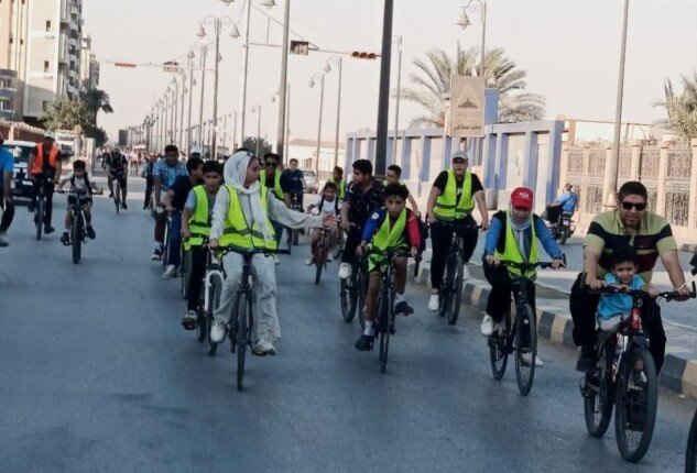 ضمن مبادرة «لياقة المصريين».. 180 متسابقًا يشاركون في ماراثون للدراجات على كورنيش النيل ببني سويف