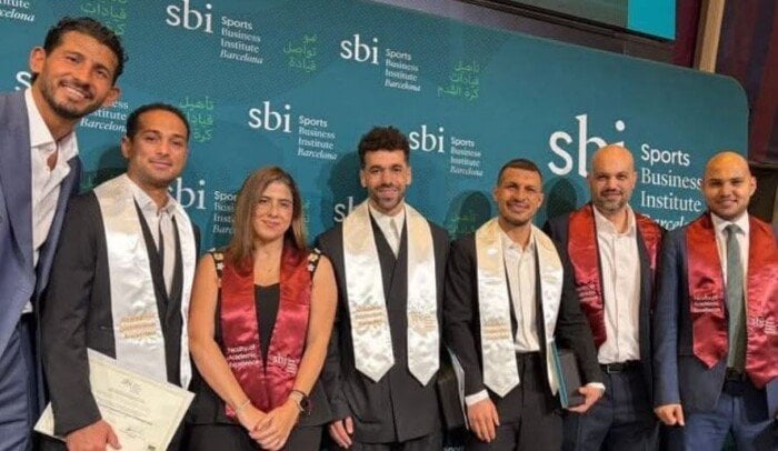 السعيد وسليمان وحجازي وحامد يحصلون على ماجستير الإدارة الرياضية من جامعة «SBI» برشلونة
