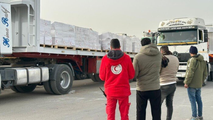قافلة «زاد العزة» 212 تتحرك باتجاه قطاع غزة