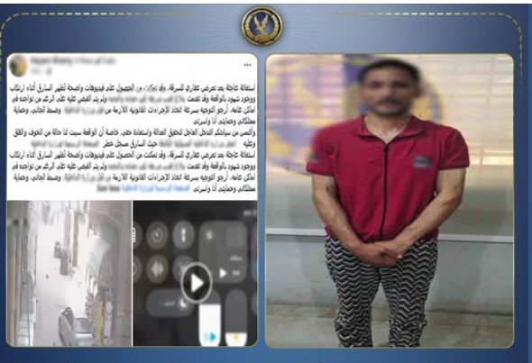 سقوط مسجل خطر سرق أسلاكاً كهربائية من منزل سيدة بالبحيرة