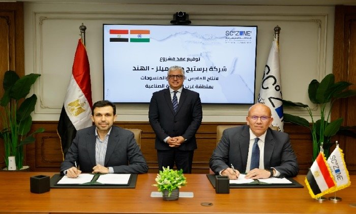 باستثمارات 20 مليون دولار.. توقيع عقد مشروع شركة «برستيج دينم ميلز» الهندية بالقنطرة غرب الصناعية