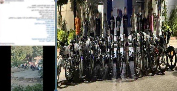 ضبط قائدي 3 دراجات نارية بتهمة الاستعراض في القليوبية