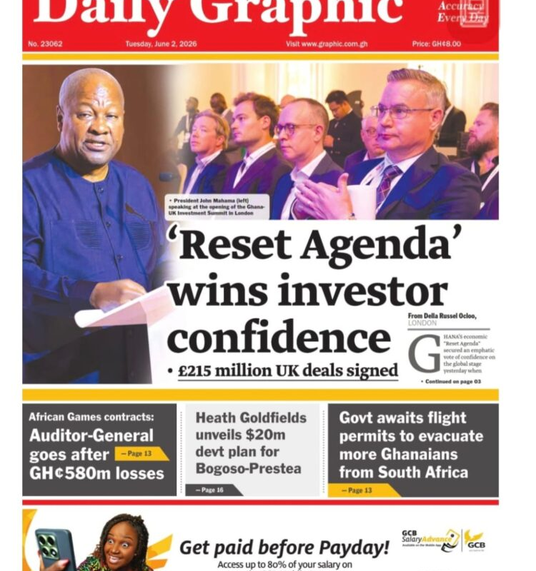 Today’s Front pages: Tuesday, June 2, 2026