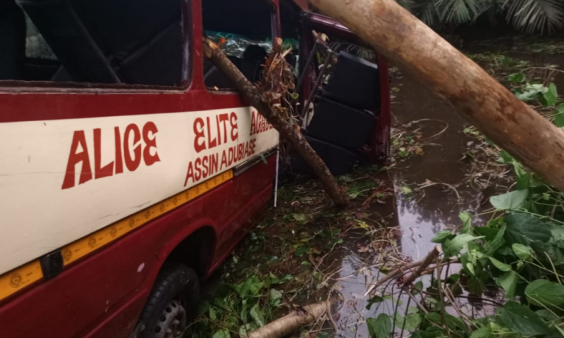 Two pupils dead, 40 others injured in tragic school bus accident at Assin Homaho