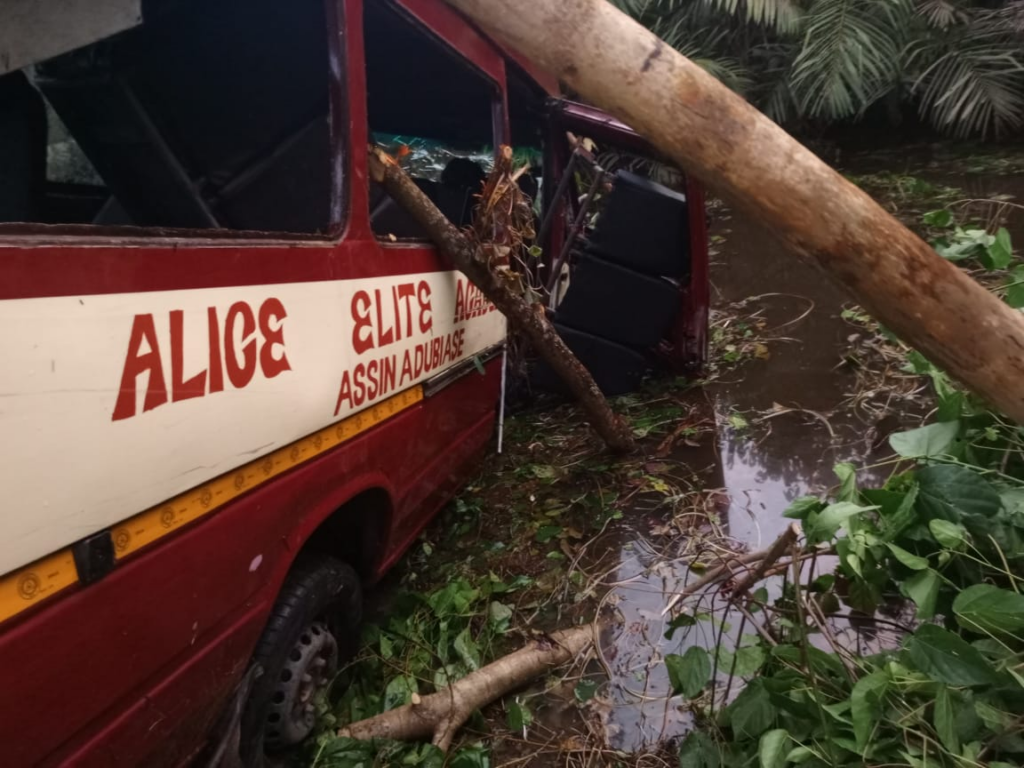 Two pupils dead, 40 others injured in tragic school bus accident at Assin Homaho