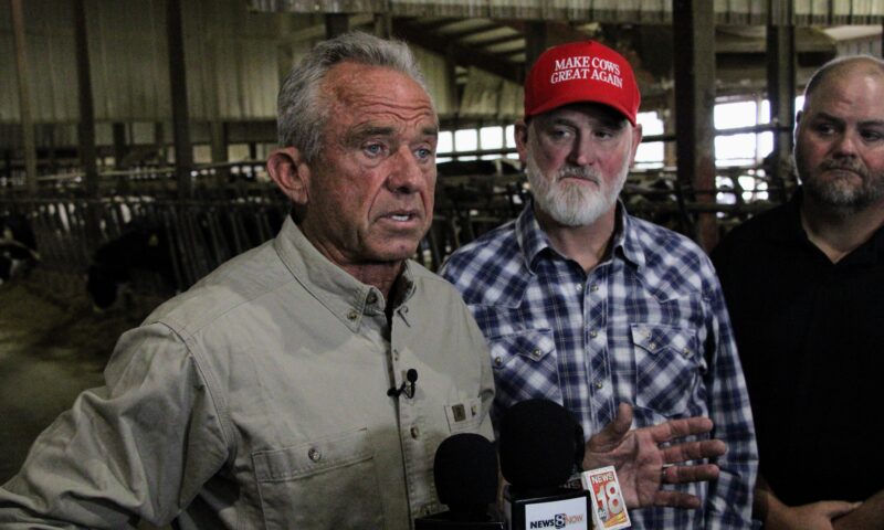 Milk’s the drink of choice at RFK Jr.’s event with swing-district Republican
