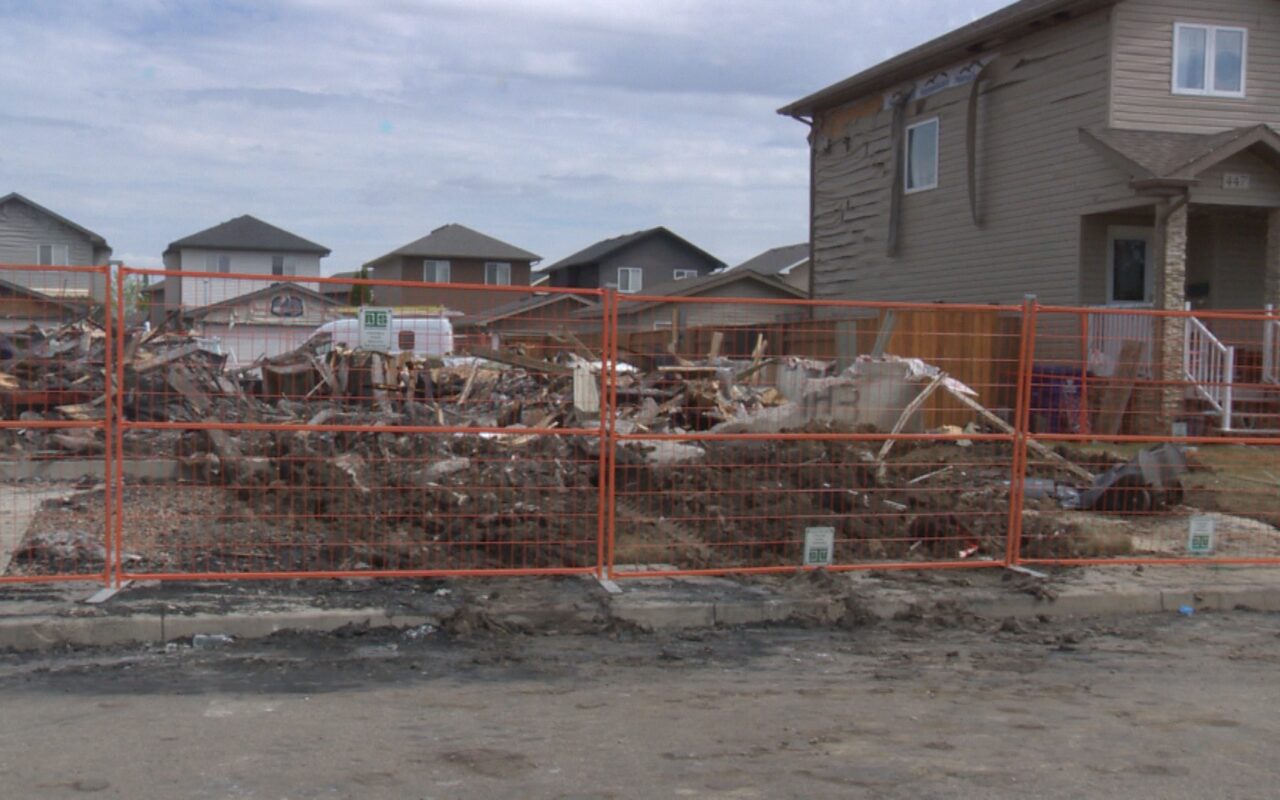 Geary Crescent residents survey damage following Friday blaze