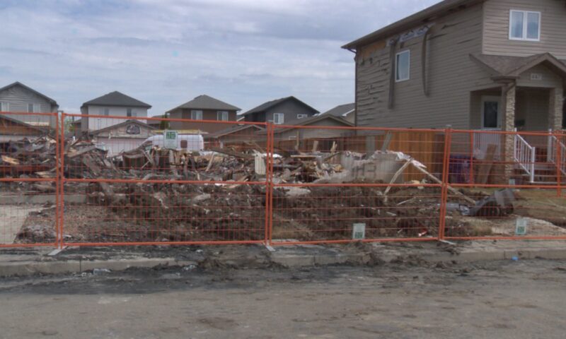 Geary Crescent residents survey damage following Friday blaze
