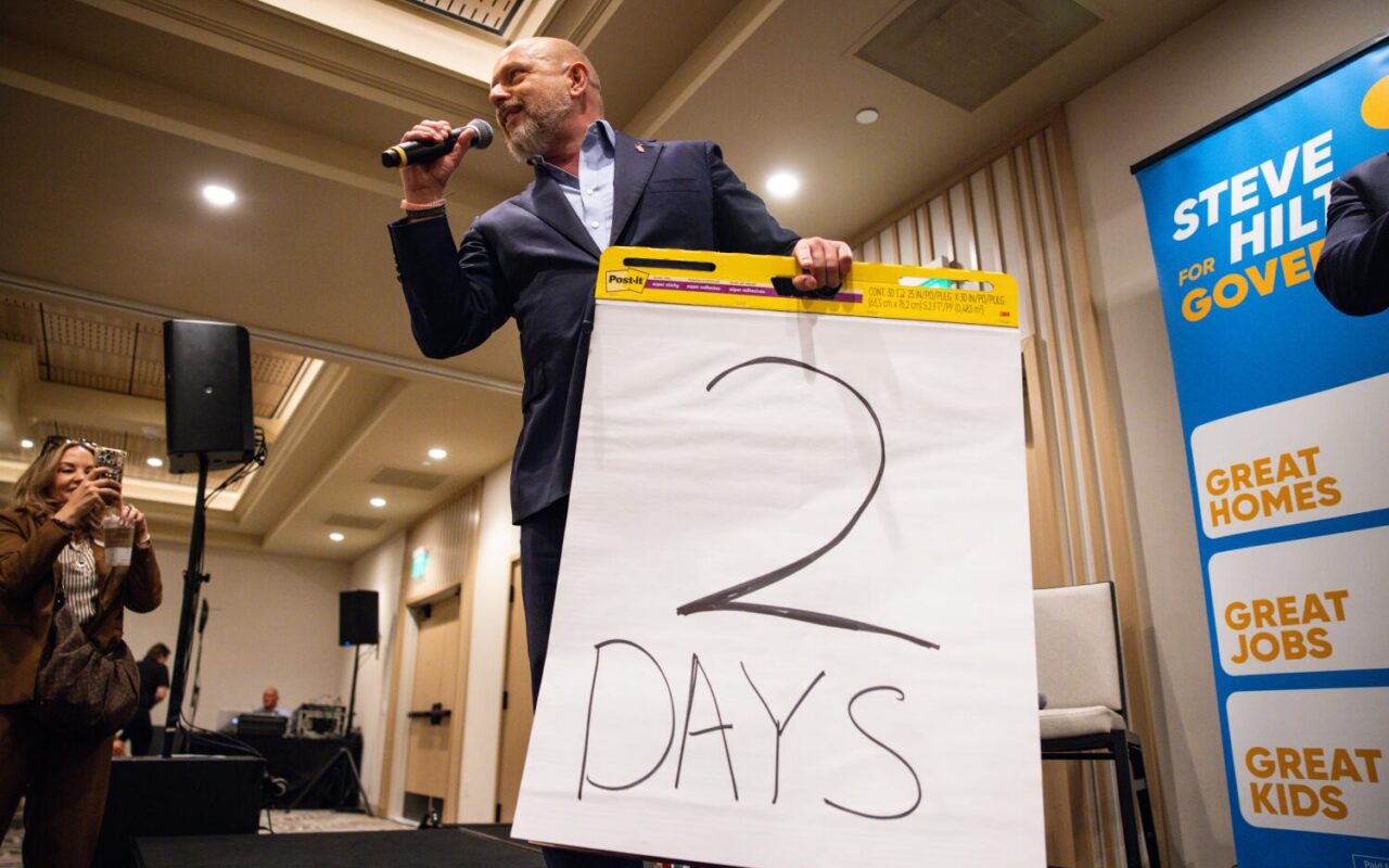Steyer and Hilton scrap for second top spot in tight Tuesday governor’s race primary