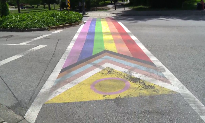 Would-be politician takes responsibility for defacing Surrey Pride crosswalk