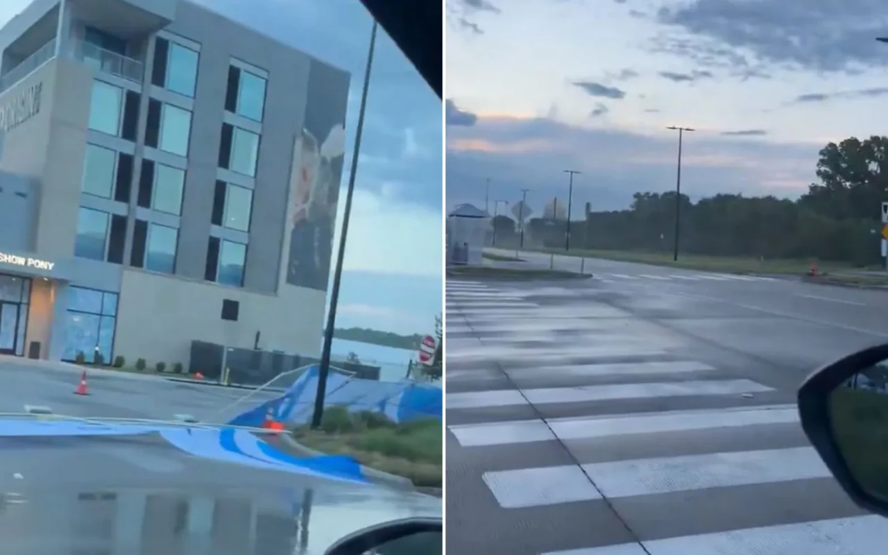 Lionel Messi and Argentina welcomed to US by TORNADO as tournament base battered hours after touching down for World Cup
