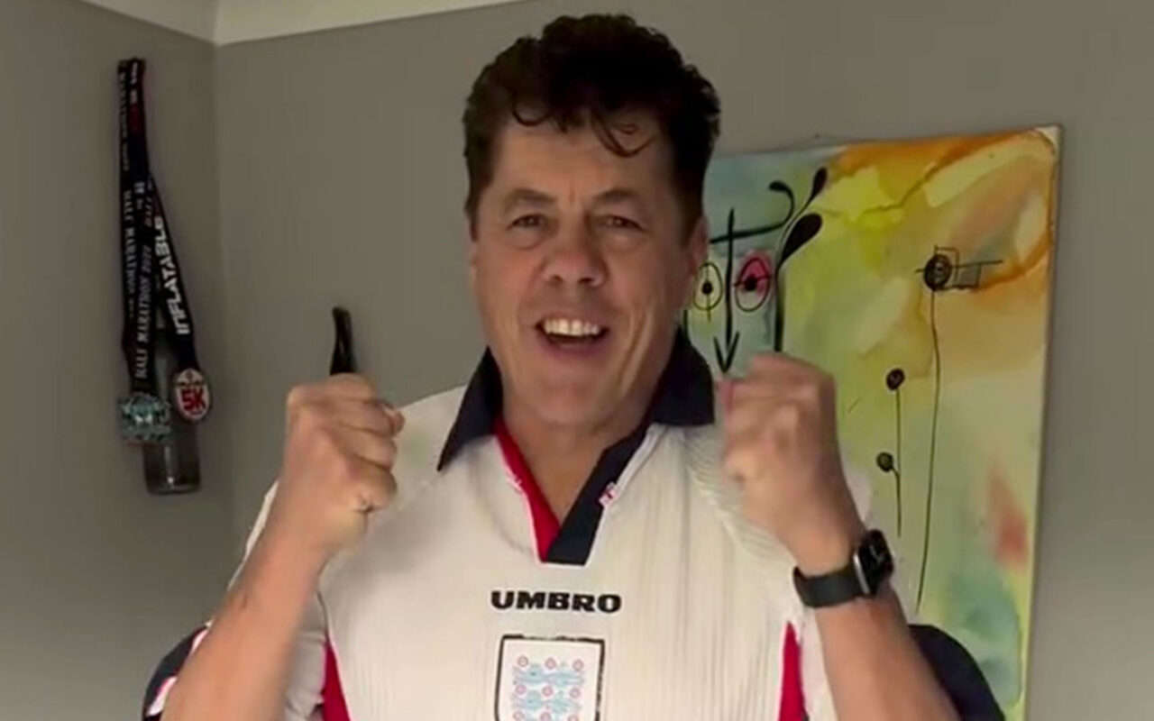 England’s biggest fan shows off his insane shirt collection as he packs for World Cup after selling house to fund trip