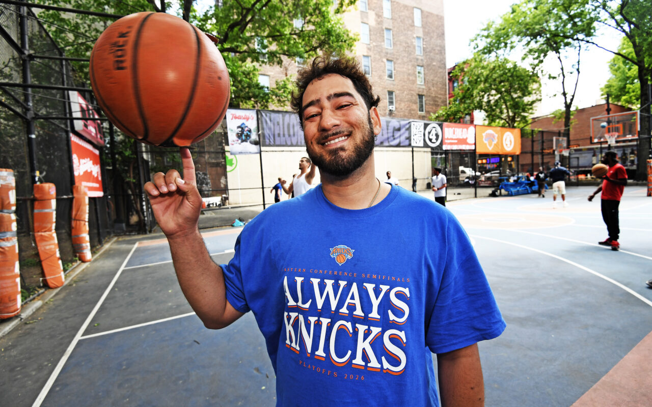 The Cage, legendary NYC basketball mecca, is overrun with Knicks Fever