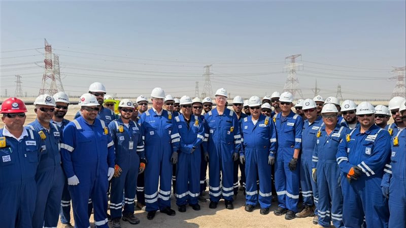 وزير البترول يتفقد موقع عمل شركة إنبي بدولة الإمارات