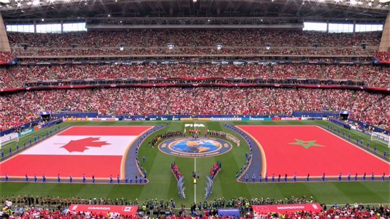 دور الـ16 في كأس العالم، نتيجة مباراة المغرب وكندا بعد مرور 15 دقيقة