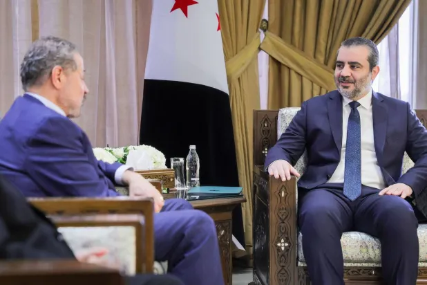 الشيباني يلتقي مستشار الرئيس الفلسطيني