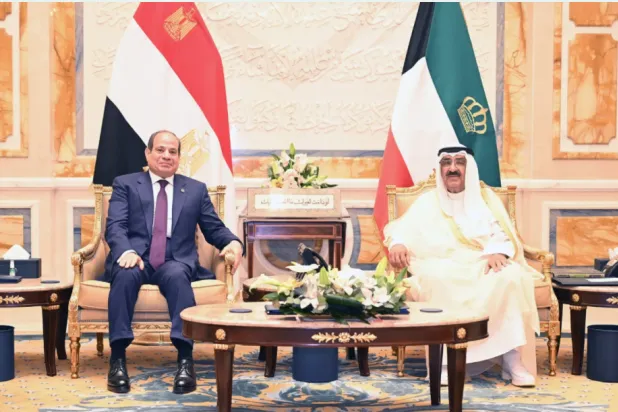السيسي يشدد على رفض مصر التام المساس بسيادة الكويت